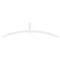 Ekena Millwork Archdale Architectural Grade PVC Gable Bracket, 108"W x 27"H x 2"D x 4"F, 6/12 Pitch GBP108X27X0204ARC00 - alternate 2